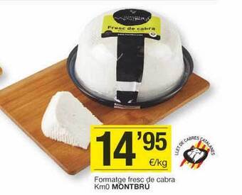 BonpreuEsclat Formatge Fresc De Cabra Kmo Montbrú oferta