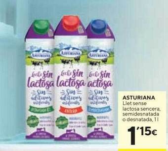 Caprabo Asturiana Llet Sense Lactosa Sencera Semidesnatada O Desnatada oferta