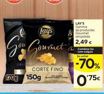 Caprabo 2a Unitat -70% Lay's Gamma De Productes Gourmet Senyalada oferta