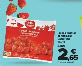 Carrefour Fresas Enteras Congeladas Carrefour oferta