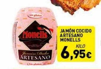 Hiperber Jamón Cocido Artesano Monells oferta
