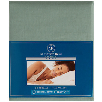 Action Fundas de almohada de percal La Maison Rêve oferta