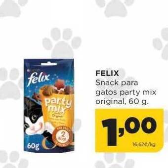 Alimerka Felix Snack Para Gatos Party Mix Original oferta