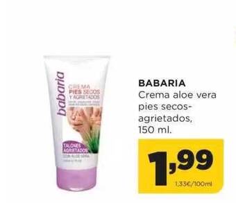 Alimerka Babaria Crema Aloe Vera Pies Secos-agrietados oferta