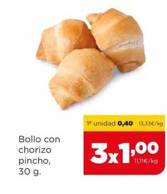 Alimerka Bollo Con Chorizo Pincho oferta