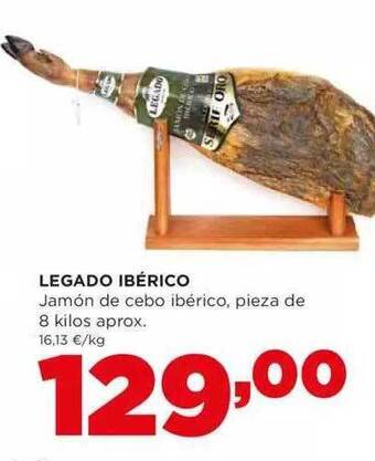 Alimerka Legado Ibérico Jamón De Cebo Ibérico Pieza De 8 Kilos Aprox. oferta