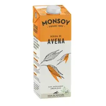 Bebida avena bio monsoy 1 l