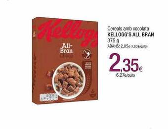 Condis Cereals Amb Xocolata Kellogg's All Bran oferta