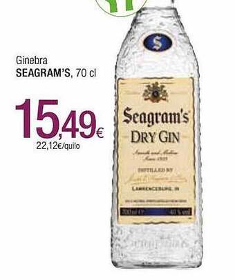 Condis Ginebra Seagram's oferta