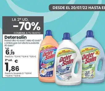 Clarel Detersolín Protect Ultra Y Antiarrugas Con Efecto Suavizante oferta