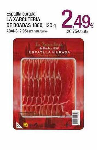Condis Espatlla Curada La Xarcuteria De Boadas 1880 oferta
