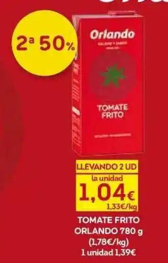 Hiper Usera Tomate Frito Orlando oferta