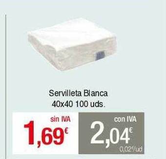 Masymas Servilleta Blanca oferta