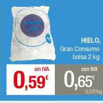 Masymas Hielo Gran Consumo oferta