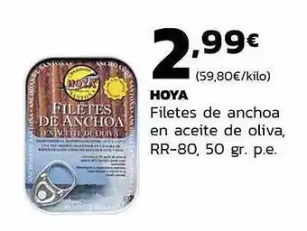 Supermercados Lupa Hoya Filetes De Anchoa En Aceite De Oliva Rr-80 oferta