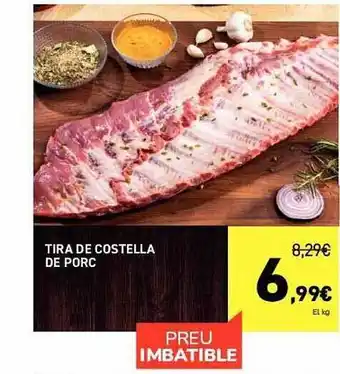Tira De Costella De Porc