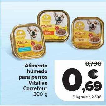 Carrefour Alimento Húmedo Para Perros Vitalive Carrefour oferta