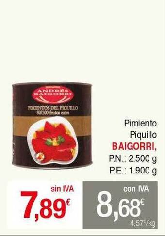 Masymas Pimiento Piquillo Baigorri oferta