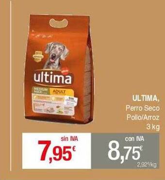 Masymas Ultima Perro Seco Pollo Arroz oferta