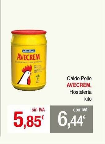 Masymas Caldo Pollo Avecrem Hostelería oferta