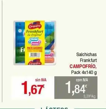 Masymas Salchichas Frankfurt Campofrio oferta