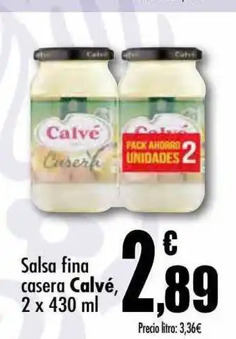 Unide Supermercados Salsa Fina Casera Calvé oferta