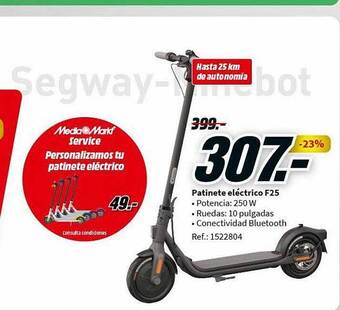 MediaMarkt Patinete Eléctrico F25 oferta