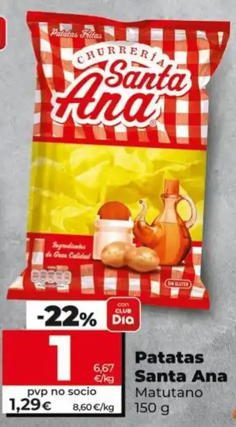 Dia Santa Ana Matutano Patatas 150 g oferta