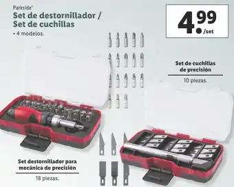 Lidl Destornillador de precisión parkside oferta