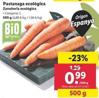 Lidl Zanahorias oferta