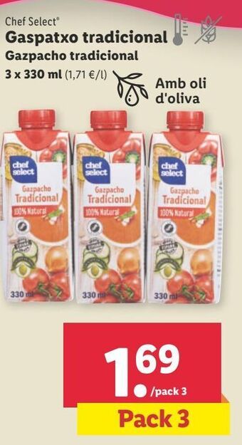 Lidl Gazpacho chef select oferta