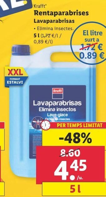 Lidl Lavaparabrisas krafft oferta