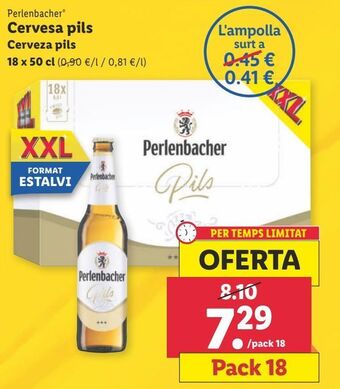 Lidl Cerveza perlenbacher oferta