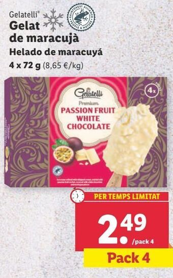 Lidl Helados gelatelli oferta