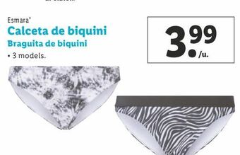 Lidl Braguitas esmara oferta