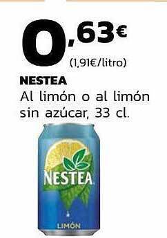 Supermercados Lupa Nestea Al Limón O Al Limón Sin Azúcar oferta