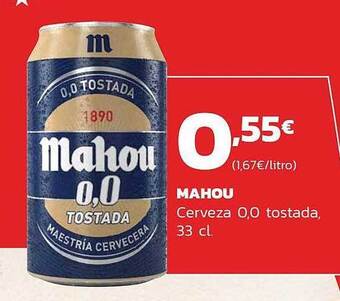 Supermercados Lupa Mahou Cerveza 0.0 Tostada oferta