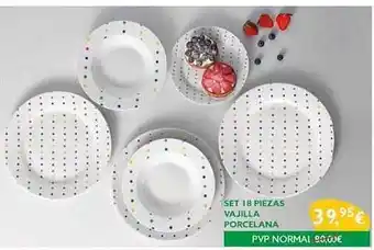 Supermercados Lupa Set 18 Piezas Vajilla Porcelana* oferta