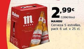 Mahou Cerveza 5 Estrellas Pack 6