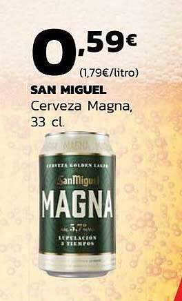 Supermercados Lupa San Miguel Cerveza Magna oferta