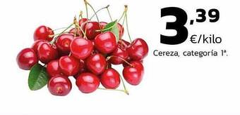 Supermercados Lupa Cereza Categoría 1a oferta