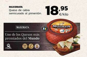 Supermercados Lupa Maxorata Queso De Cabra Semicurado Al Pimentón oferta