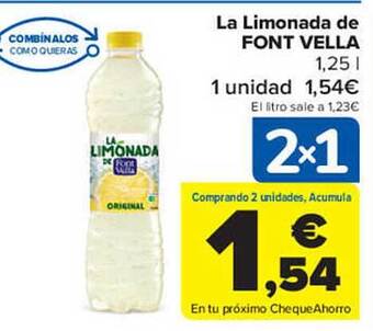 Carrefour La Limonada De Font Vella oferta