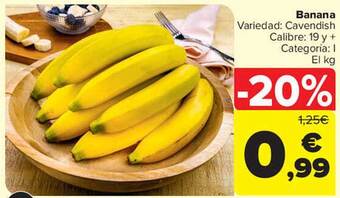 Carrefour Banana oferta