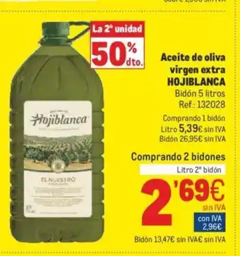 Makro Aceite de oliva virgen extra Hojiblanca 5 litros oferta
