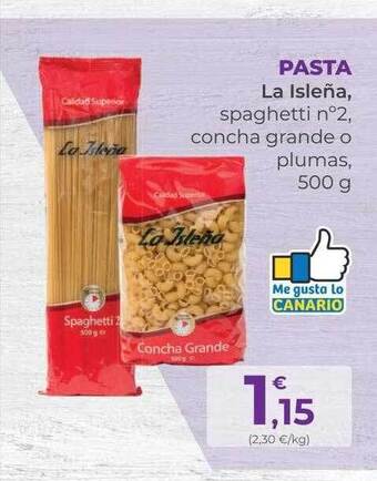 SPAR Gran Canaria Pasta La Isleña oferta
