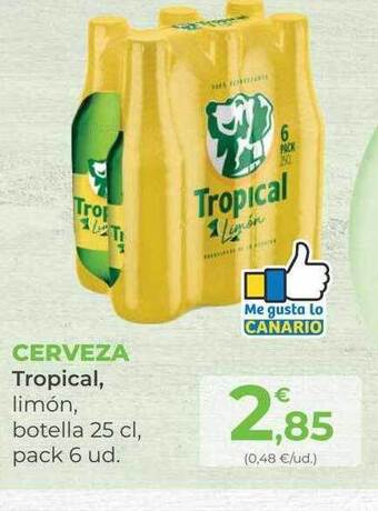 SPAR Gran Canaria Cerveza Tropical, Limón oferta