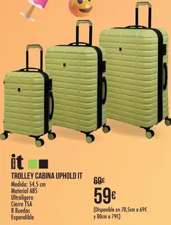 Carrefour Trolley cabina uphold it 54,5 cm oferta