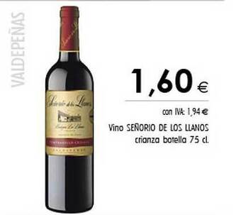 Cash Ifa Vino Señorio De Los Llanos Crianza oferta