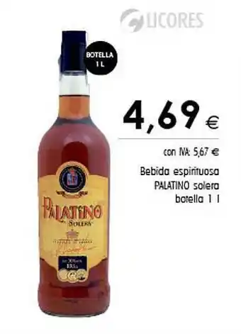 Cash Ifa Bebida Espirituosa Palatino oferta